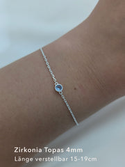 Armband Zirkonia Topas