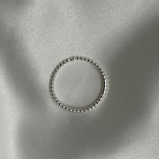 Ring Bubble Imperfekt Silber